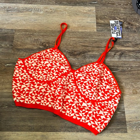 Future Collective Tops - Future Collective Sweater Bralette Top size 3X Brand New with tags
